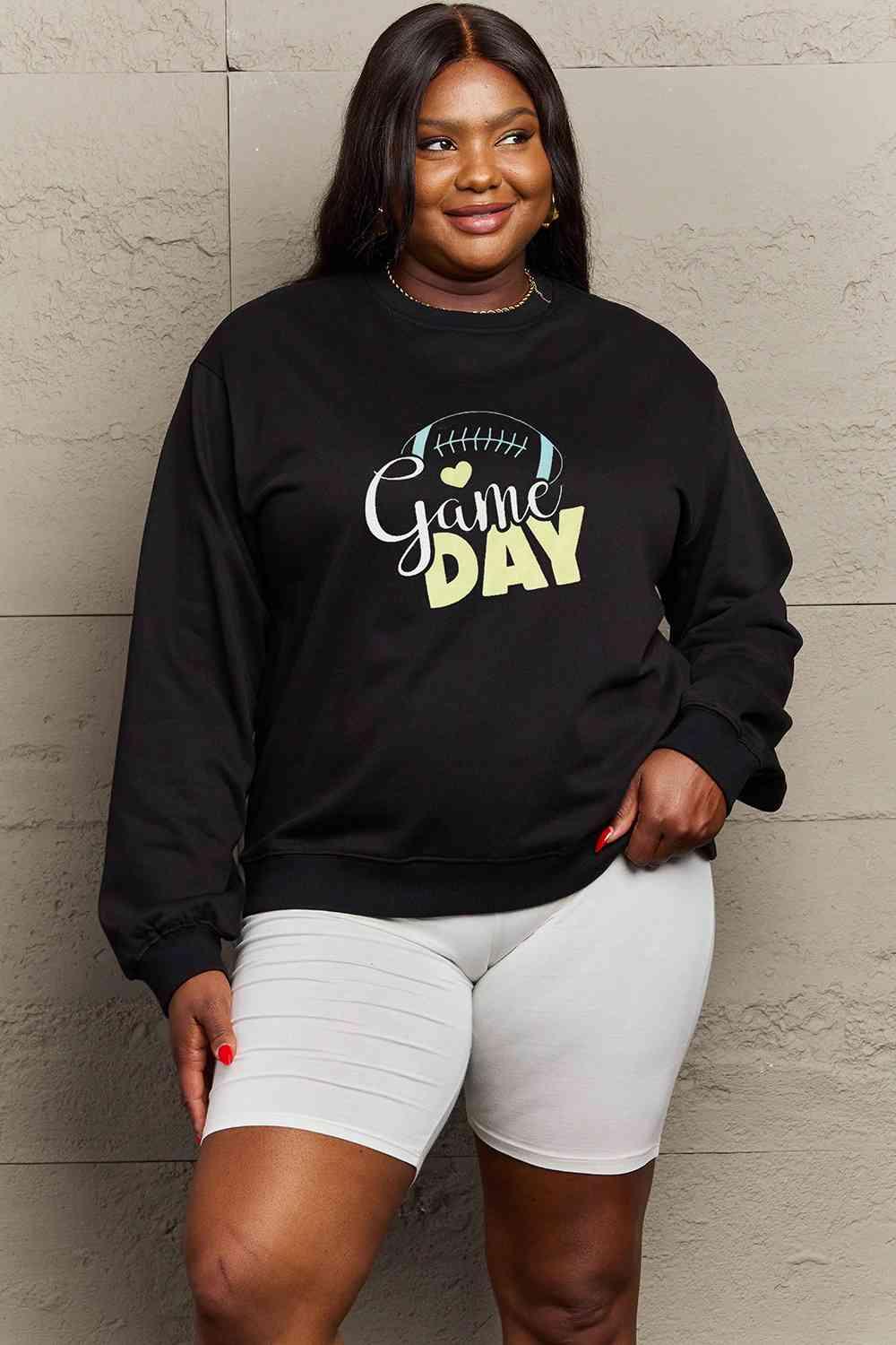 Simply Love Full Size Drop Shoulder Graphic Sweatshirt - Immenzive