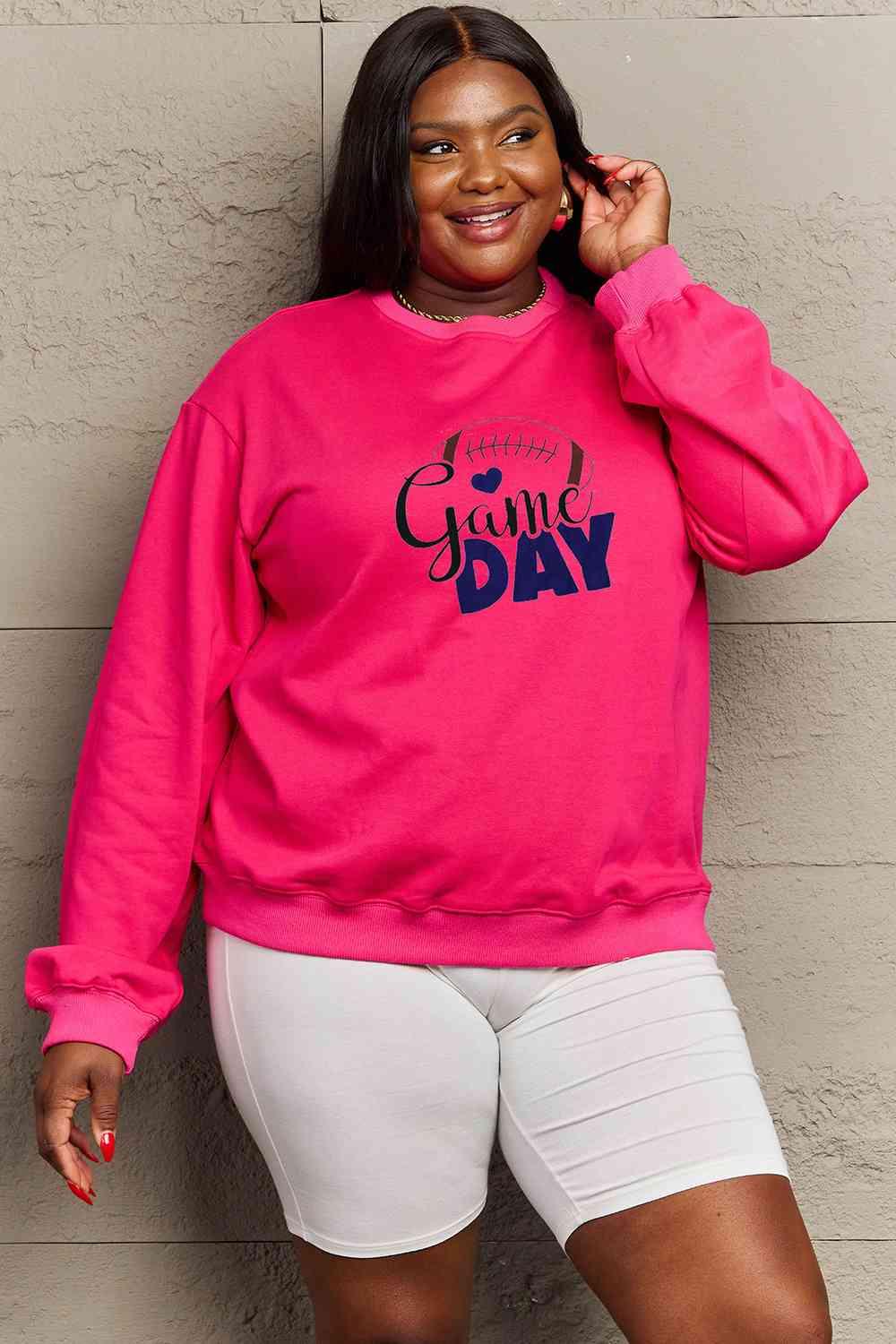 Simply Love Full Size Drop Shoulder Graphic Sweatshirt - Immenzive