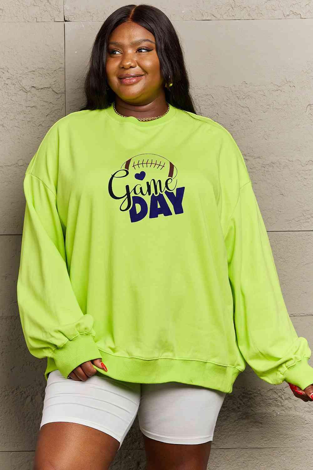 Simply Love Full Size Drop Shoulder Graphic Sweatshirt - Immenzive