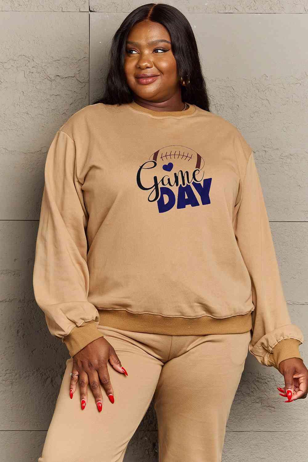 Simply Love Full Size Drop Shoulder Graphic Sweatshirt - Immenzive
