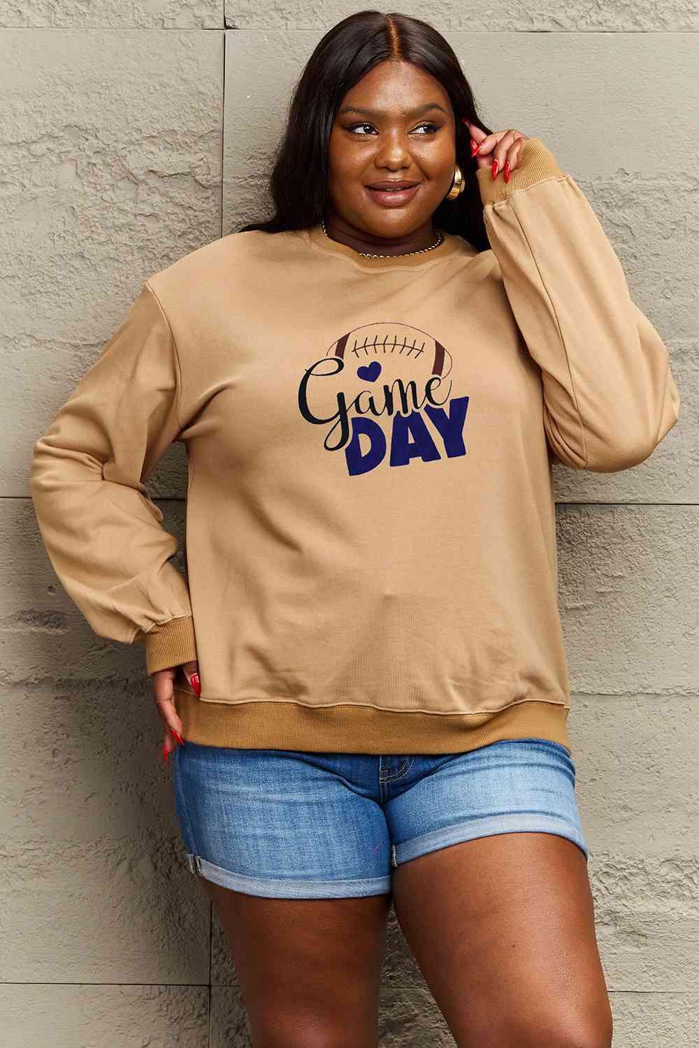 Simply Love Full Size Drop Shoulder Graphic Sweatshirt - Immenzive