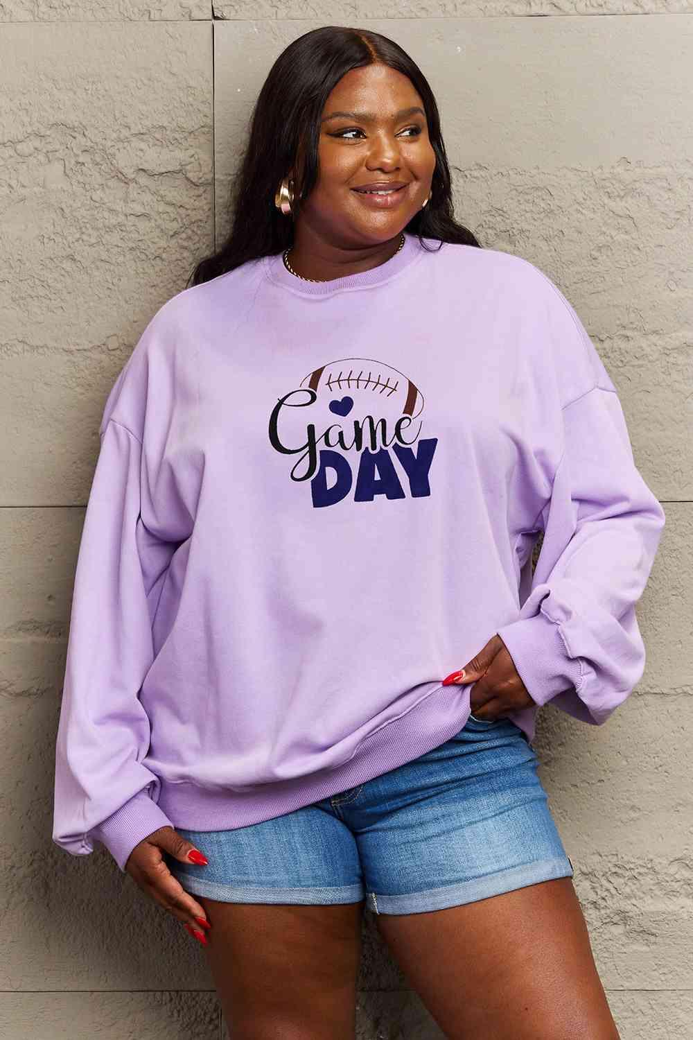 Simply Love Full Size Drop Shoulder Graphic Sweatshirt - Immenzive