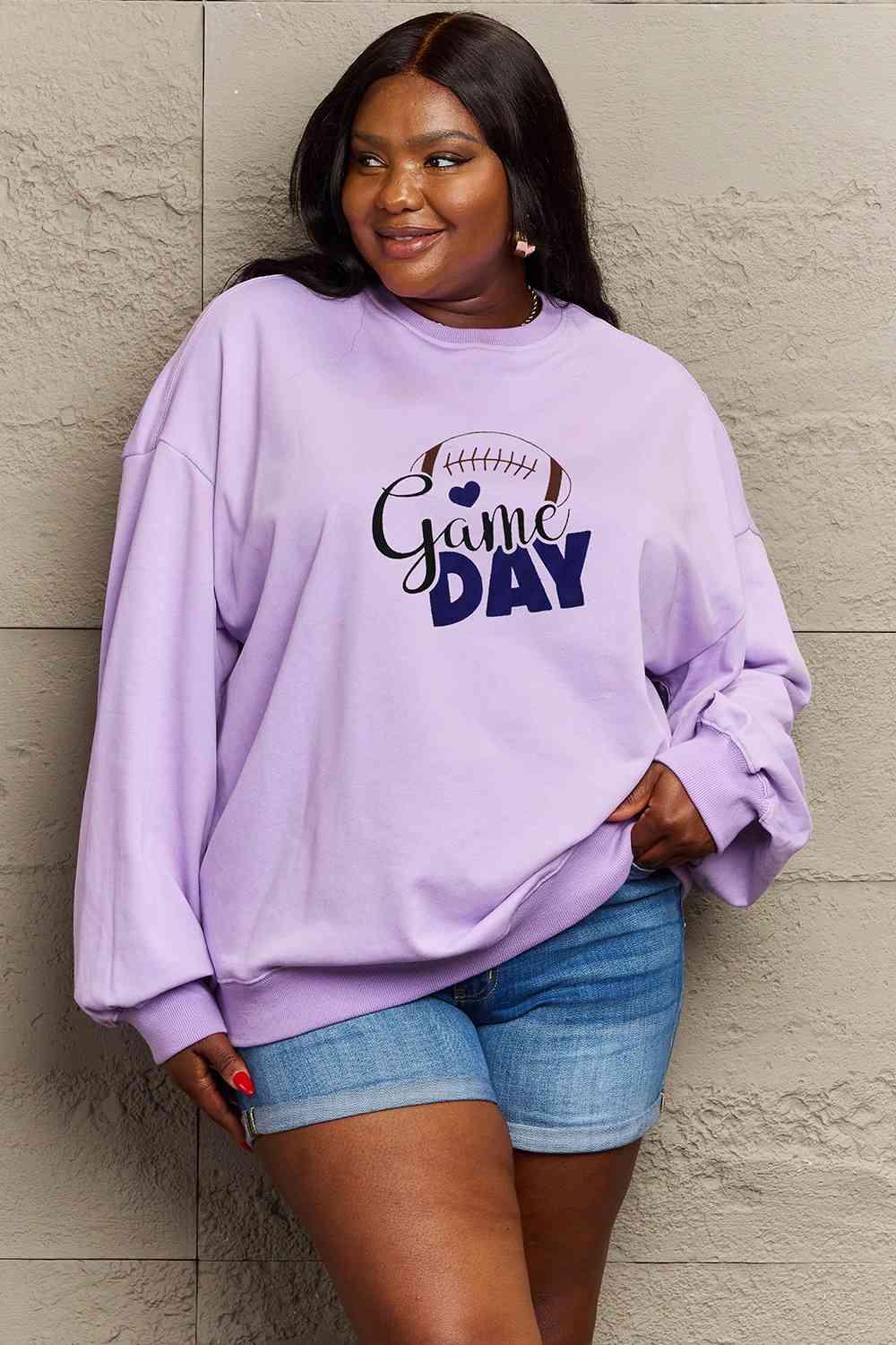 Simply Love Full Size Drop Shoulder Graphic Sweatshirt - Immenzive