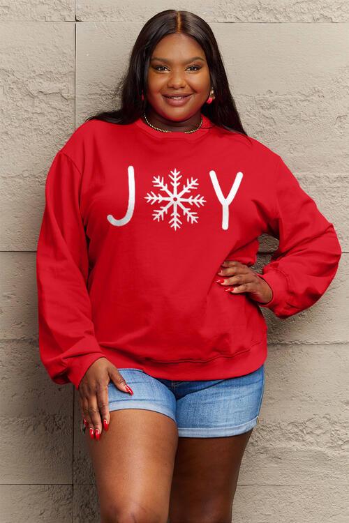 Simply Love Full Size Graphic Long Sleeve Sweatshirt - Immenzive