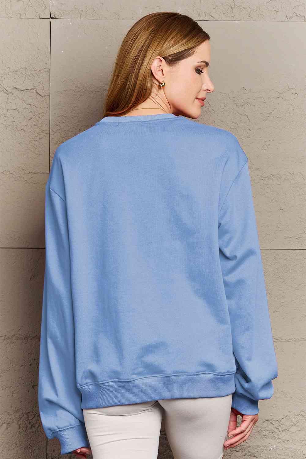 Simply Love Full Size MAMA Graphic Long Sleeve Sweatshirt - Immenzive