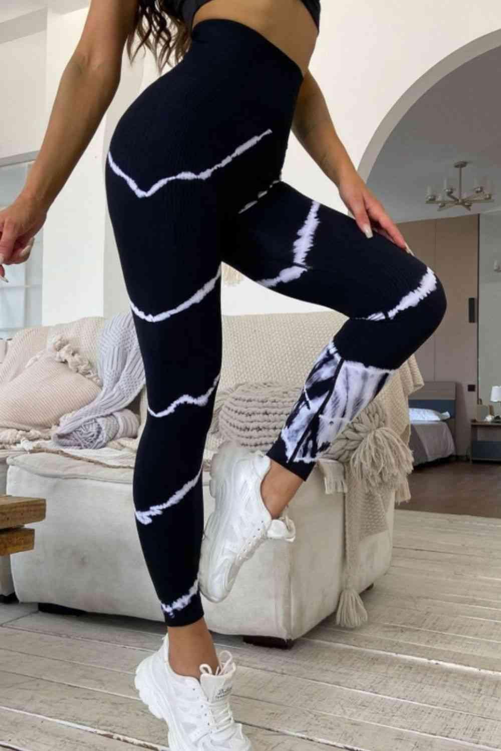 Slim Fit High Waist Long Active Pants - Immenzive