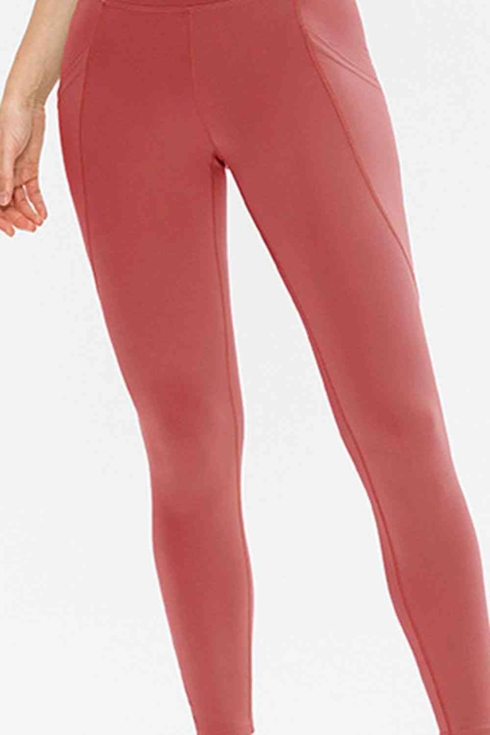 Slim Fit Long Active Leggings with Pockets - Immenzive