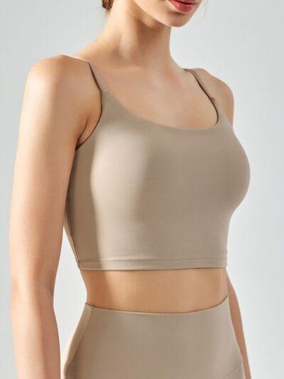 Spaghetti Strap Active Bra - Immenzive