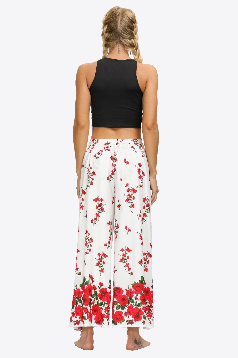 Split Wide Leg Long Pants - Immenzive