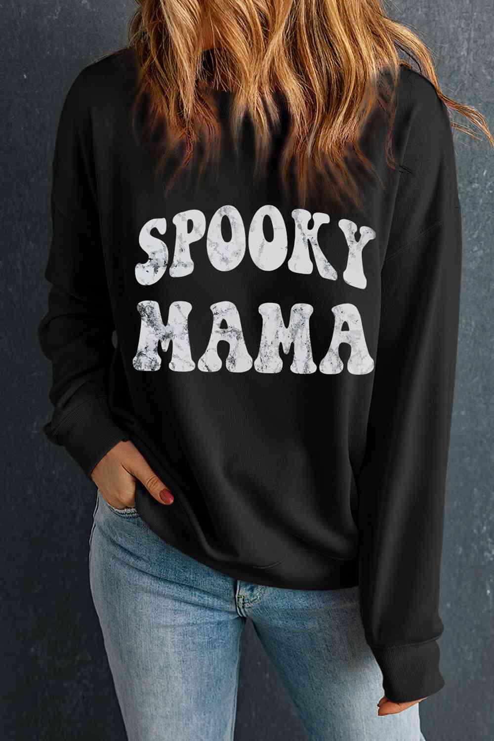 SPOOKY MAMA Graphic Sweatshirt - Immenzive