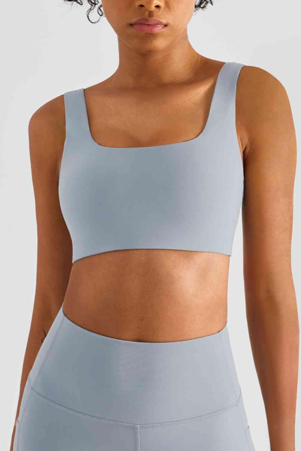 Square Neck Sports Bra - Immenzive