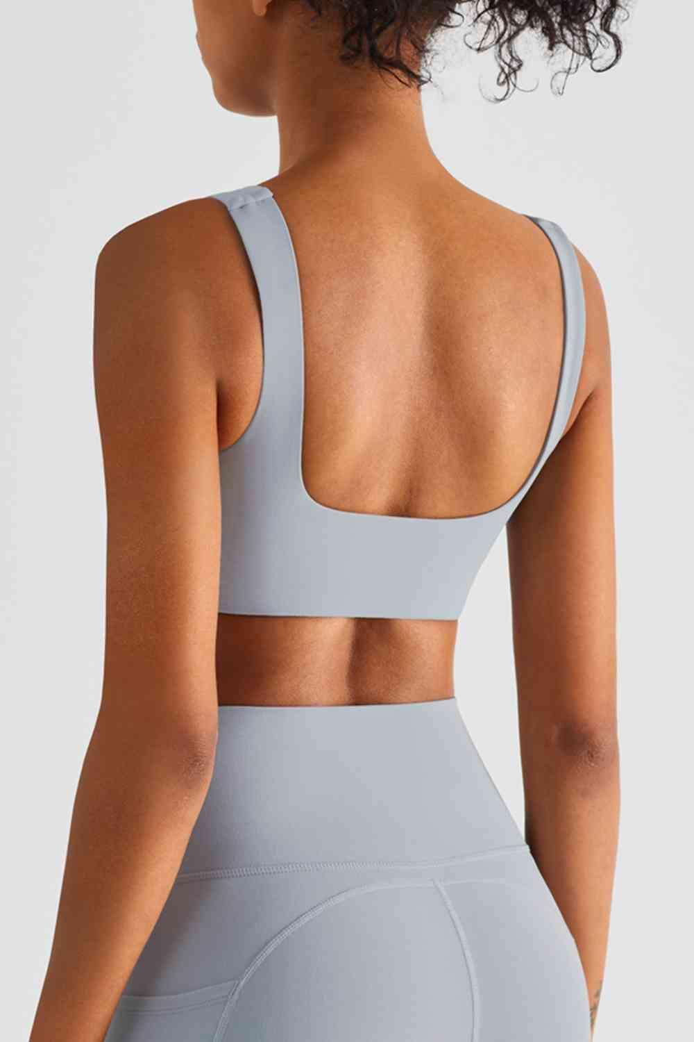 Square Neck Sports Bra - Immenzive