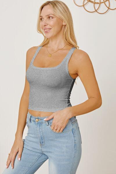 Square Neck Wide Strap Tank - Immenzive