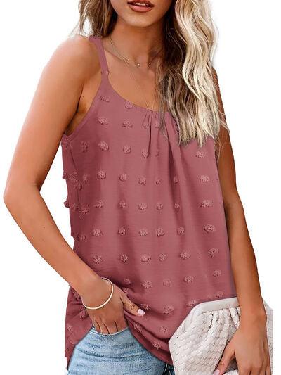 Swiss Dot Scoop Neck Cami - Immenzive