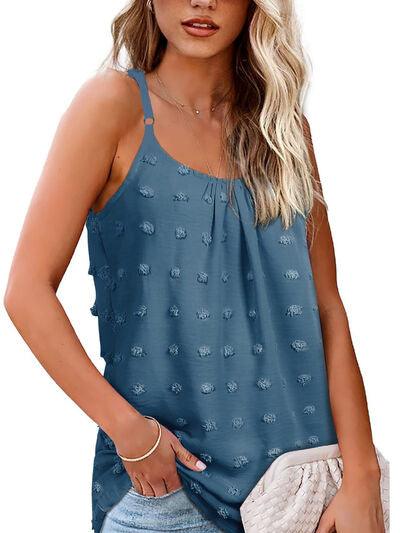 Swiss Dot Scoop Neck Cami - Immenzive