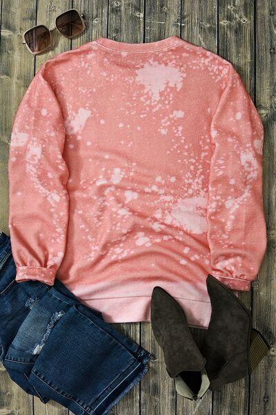 Tie-Dye Round Neck Dropped Shoulder Sweatshirt - Immenzive