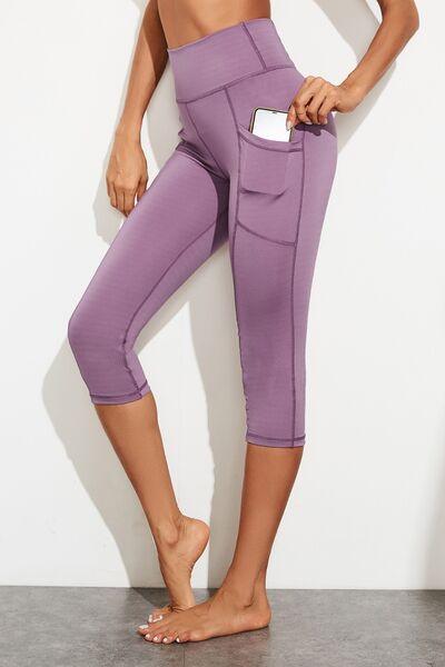 Waistband Active Leggings with Pockets - Immenzive