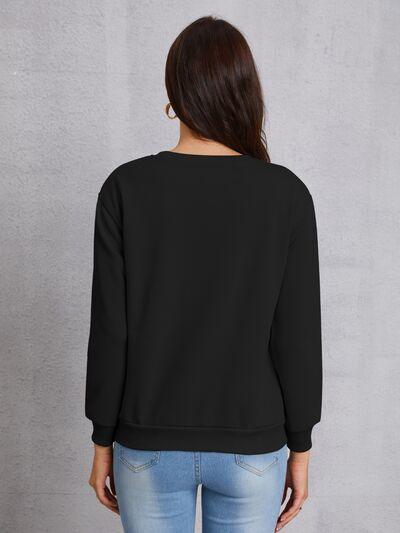 WESTERN Round Neck Dropped Shoulder Sweatshirt - Immenzive