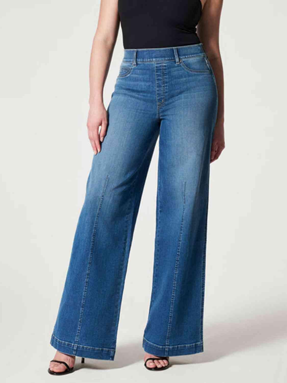 Wide Leg Long Jeans - Immenzive