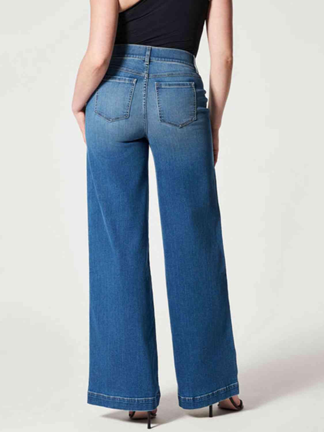 Wide Leg Long Jeans - Immenzive