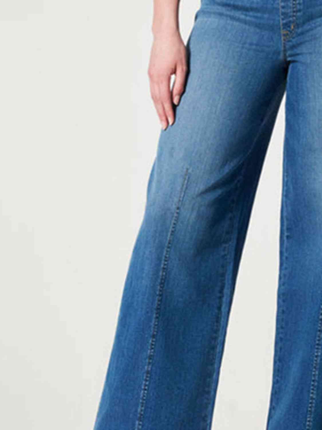 Wide Leg Long Jeans - Immenzive