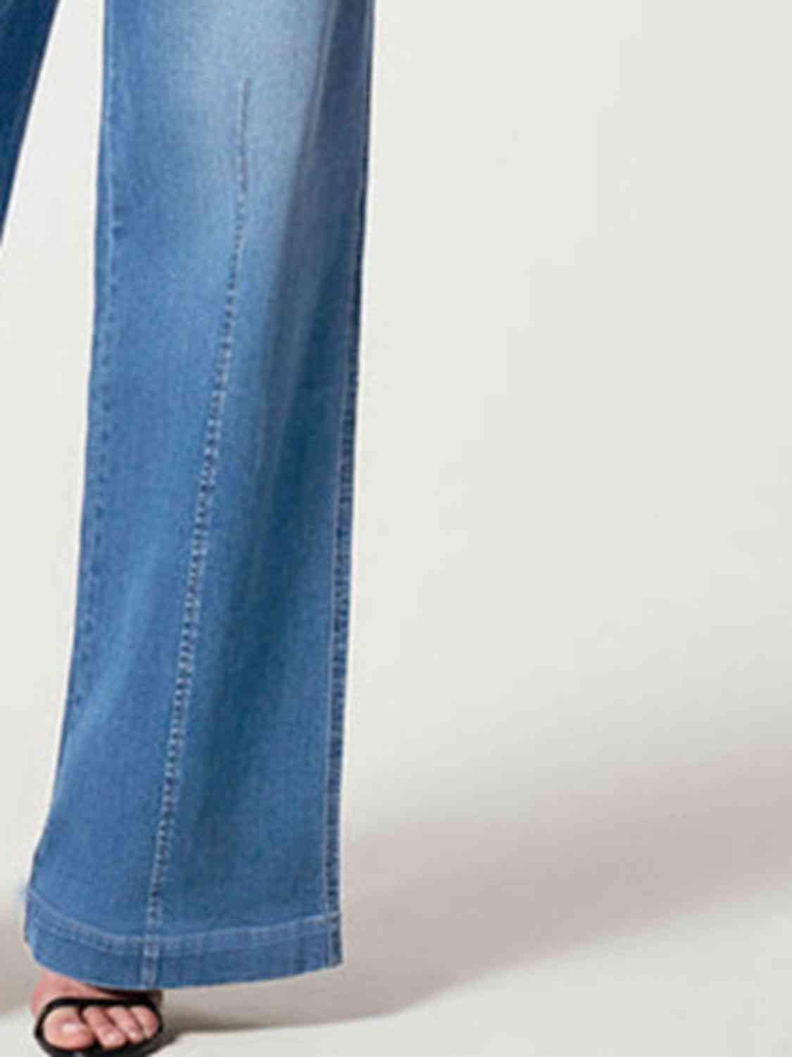 Wide Leg Long Jeans - Immenzive