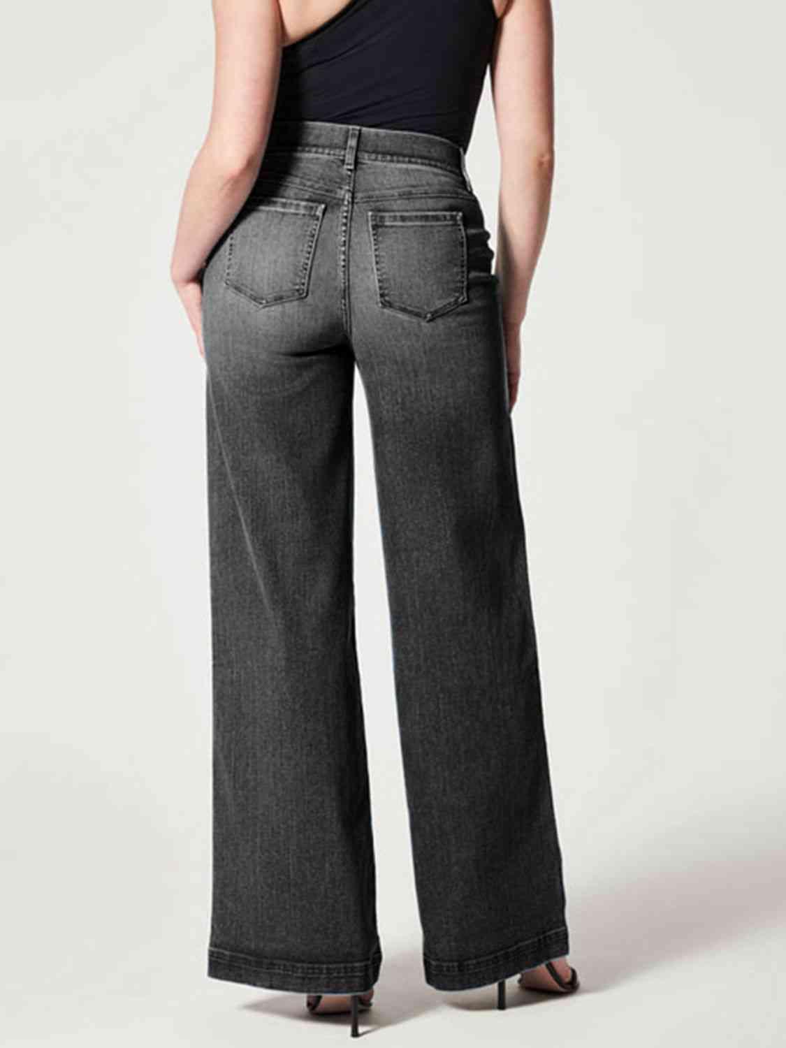 Wide Leg Long Jeans - Immenzive