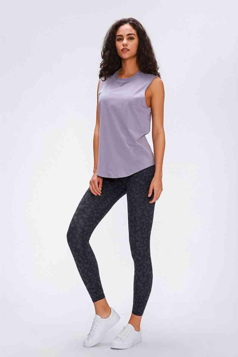 Wide Seamless Band Waist Sports Leggings - Immenzive