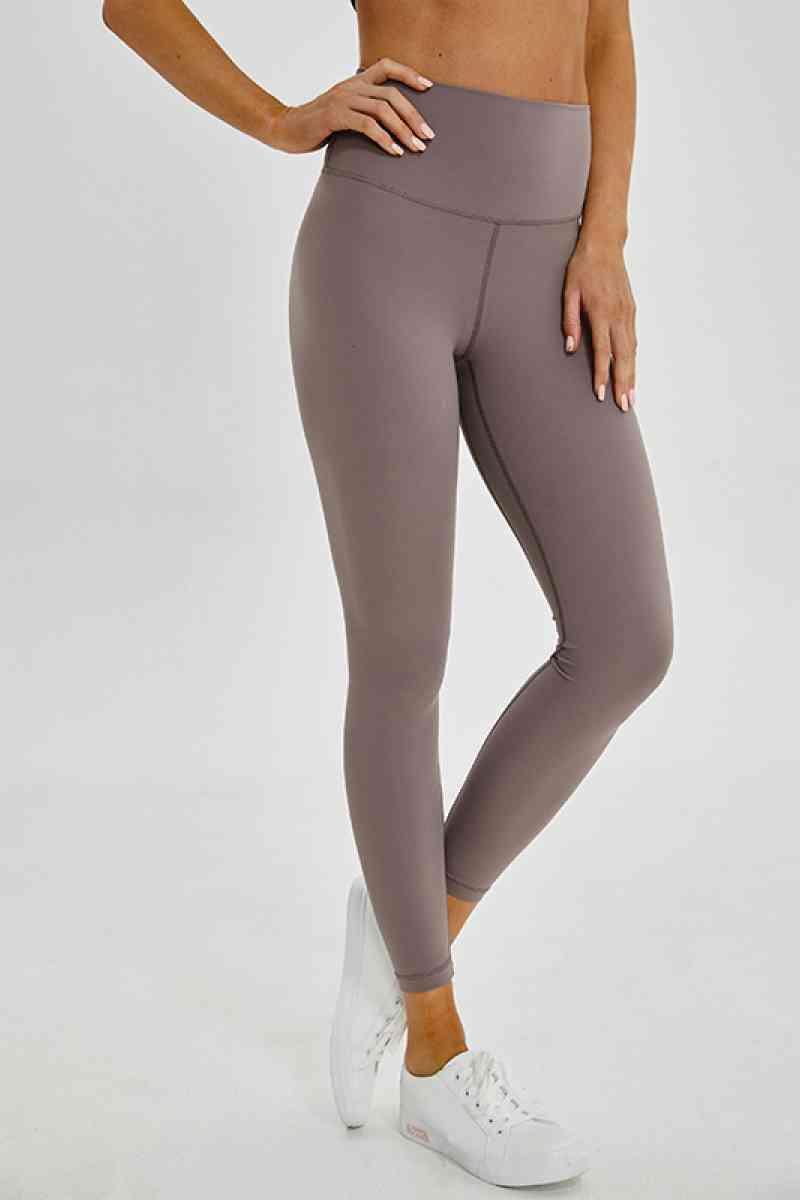 Wide Seamless Band Waist Sports Leggings - Immenzive