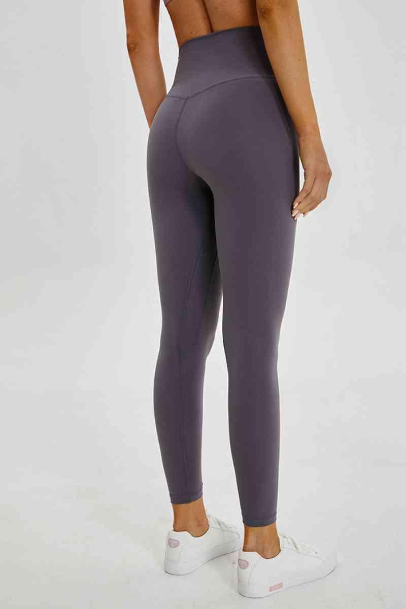 Wide Seamless Band Waist Sports Leggings - Immenzive