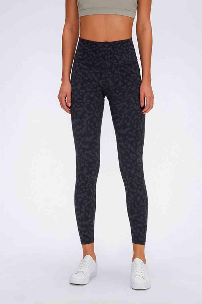 Wide Seamless Band Waist Sports Leggings - Immenzive