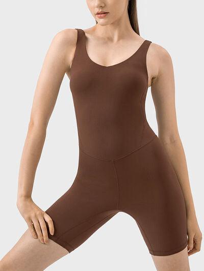 Wide Strap Active Romper - Immenzive