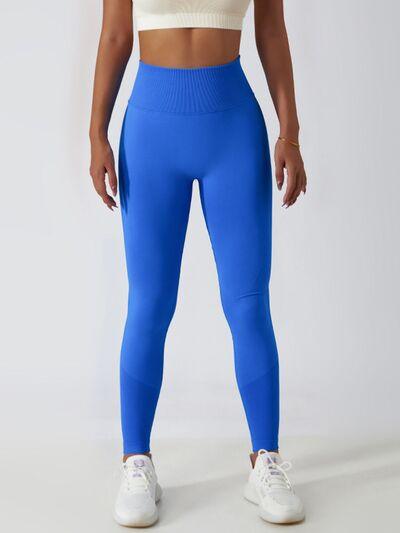 Wide Waistband High Waist Active Leggings - Immenzive