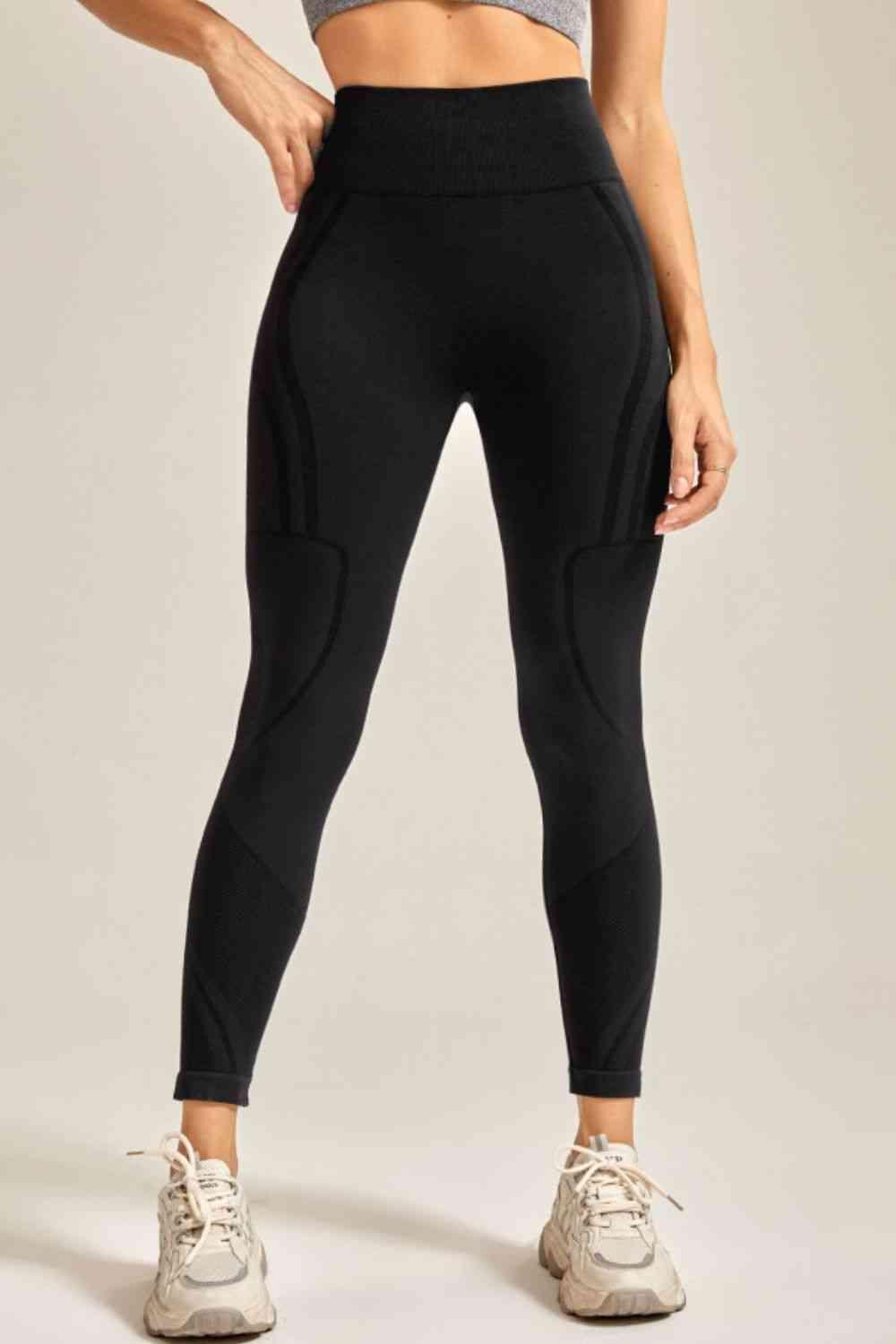 Wide Waistband Long Active Pants - Immenzive
