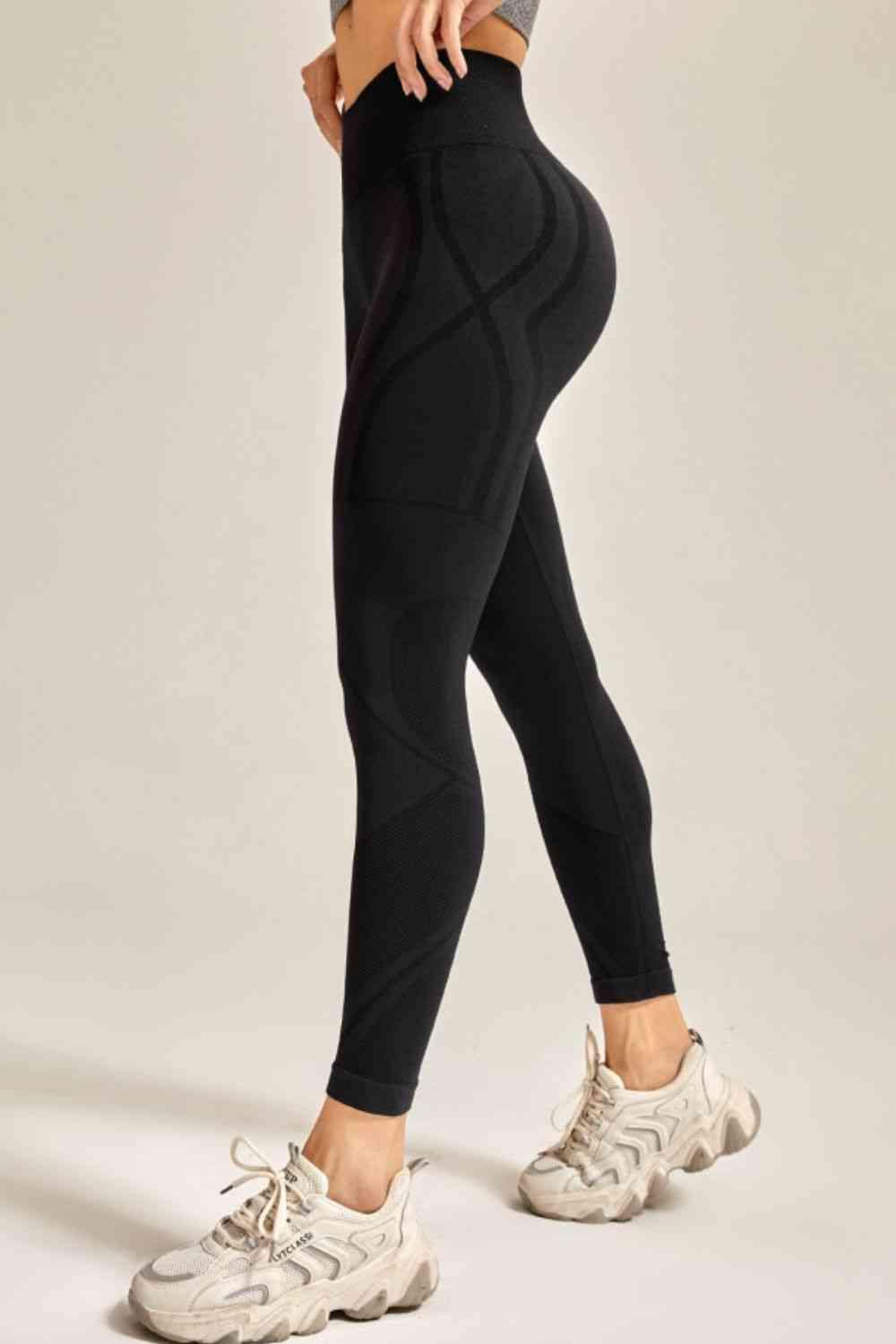 Wide Waistband Long Active Pants - Immenzive