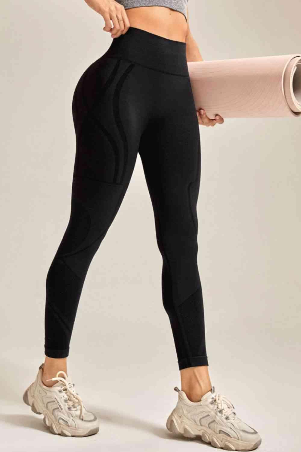 Wide Waistband Long Active Pants - Immenzive