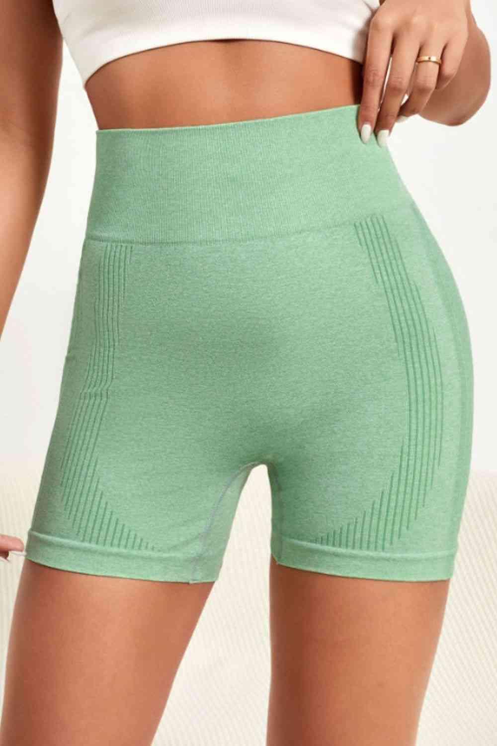 Wide Waistband Slim Fit Active Shorts - Immenzive
