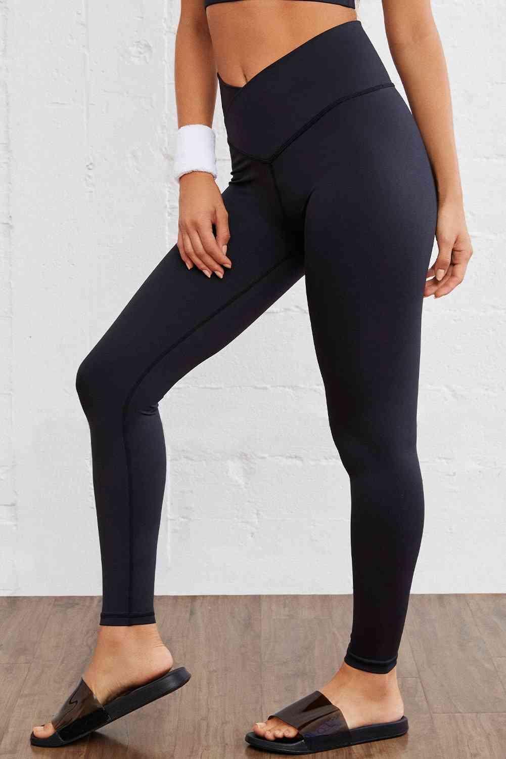 Wide Waistband Slim Fit Sports Pants - Immenzive