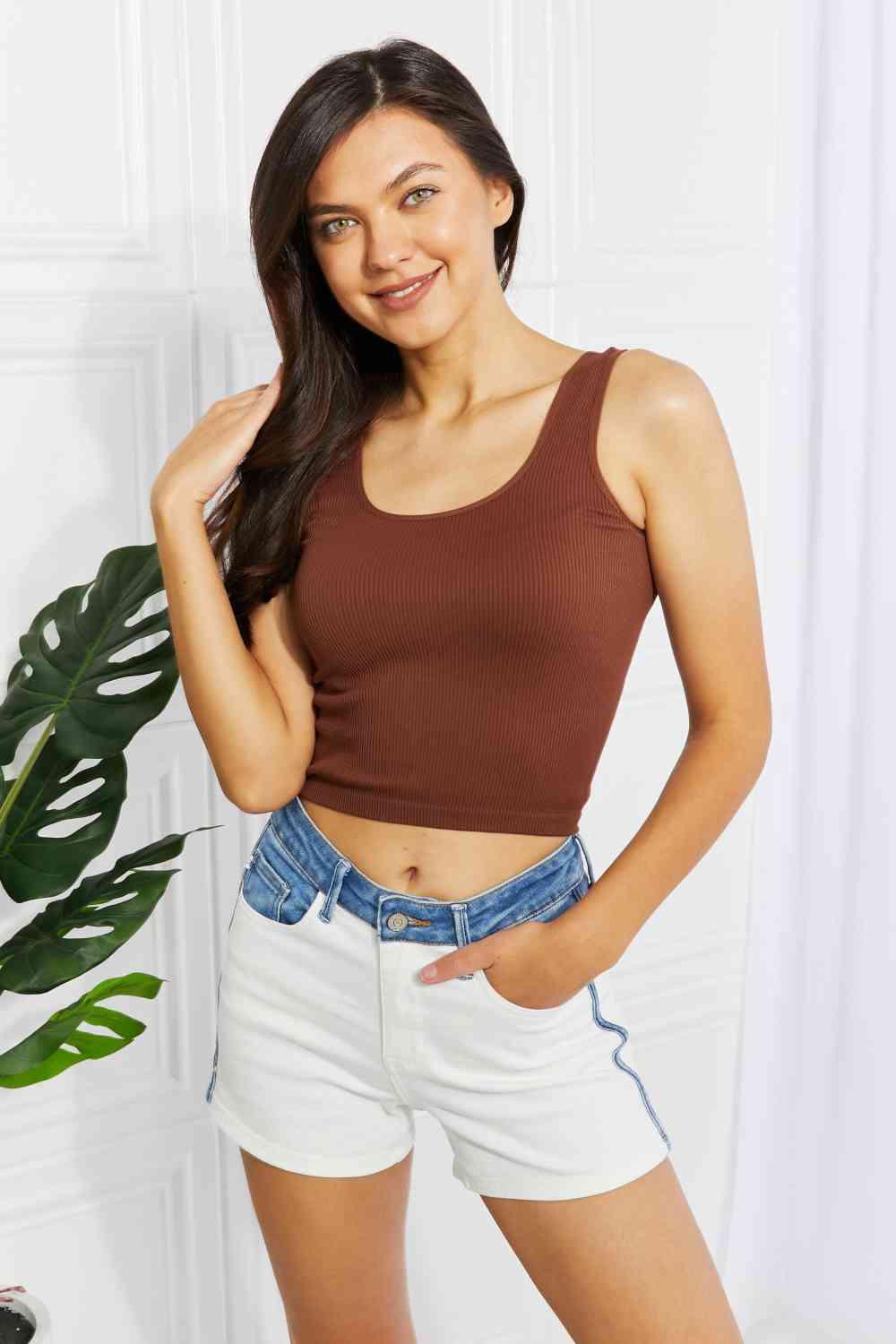 Yelete Best Of You Full Size Reversible Seamless Tank - Immenzive