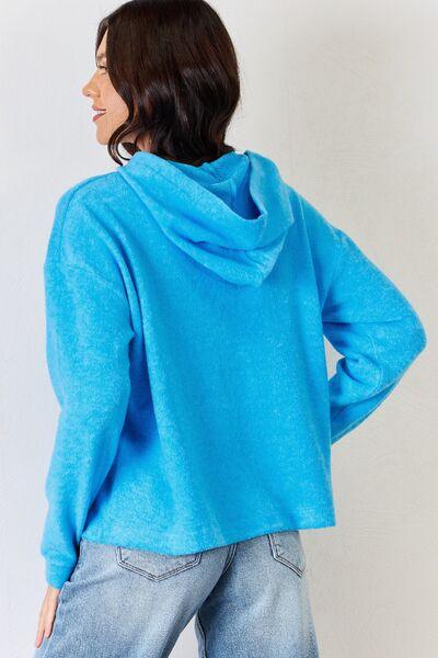 Zenana Full Size Long Sleeve Cozy Hoodie - Immenzive