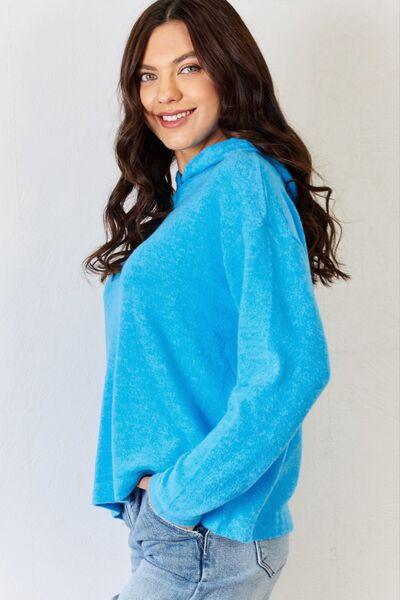 Zenana Full Size Long Sleeve Cozy Hoodie - Immenzive