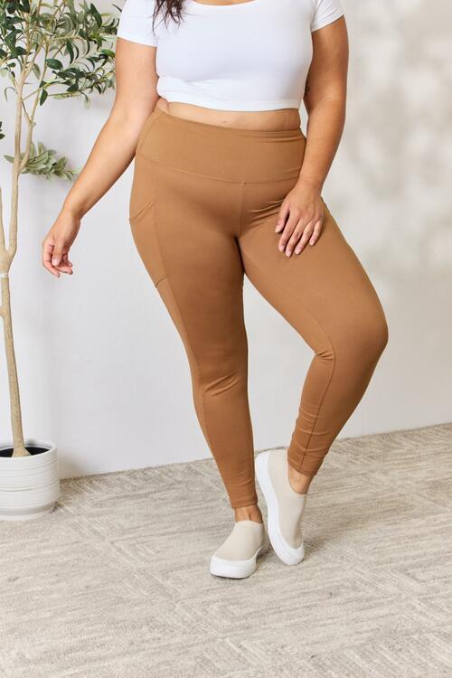 Zenana Full Size Wide Waistband High Waist Leggings - Immenzive