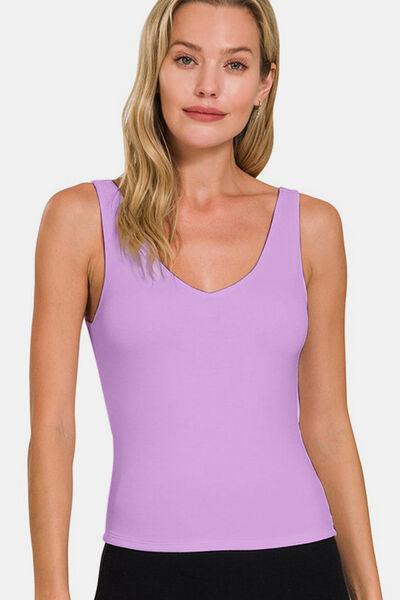 Zenana V-Neck Slim Tank - Immenzive