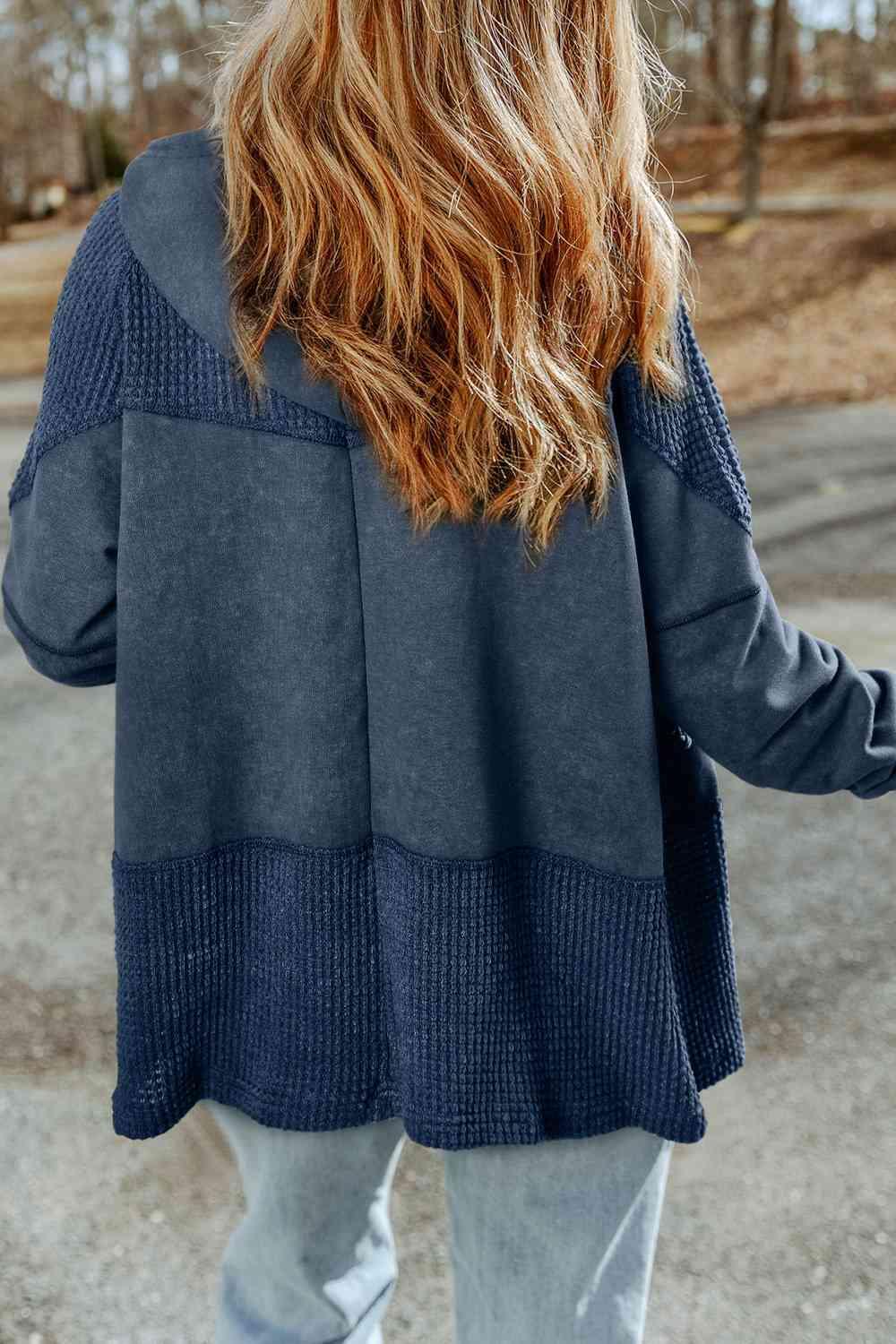 Zip-Up Drawstring Hooded Jacket - Immenzive